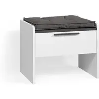 Livinity ESSZIMMERBANK Tiberio Weiß 53.5 x 41.1 cm mit 1 Schublade
