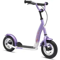 Bikestar Tretroller Kinderroller ab 4 - 5 Jahre | 10 Zoll Classic Edition | Lila & Weiß