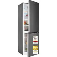 Exquisit Kühl-Gefrierkombination 337 l No Frost | Energiekl.C | 39 dB | Schnellgefrieren | digitale Temperaturanzeige | KGC340-115-NF-040C inoxlook-az