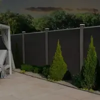 HOME DELUXE Pfostenabdeckung mit Solar LED Beleuchtung CALLUX COVER - 1er Set