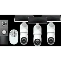 TP-LINK Tapo C660 Solar Kit 3er-Pack + D235 Smart Battery + Wired Doorbell