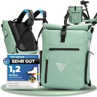 MIVELO Fahrradtasche 3in1 Gepäckträgertasche mit Rucksackfunktion Schultergurt wasserdicht