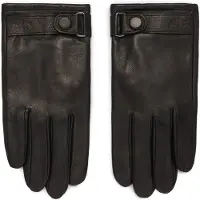 Armani Exchange für Herren. XM001969AF19481UC001 Schwarze Lederhandschuhe (L/XL), Lässig