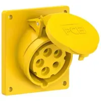 Pce 415-4ttf9 CEE-Anbausteckdose schräg (92x100mm) 16A 5p 4h IP44/IP54 TT 4154ttf9