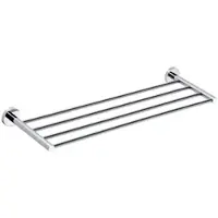 BRILLANTBAD BOMEGA Handtuchablage Messing Chrom poliert 655x55x200 mm für Bad & Küche >> zum Bohren
