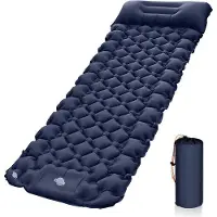 OEM Autopneumatische isolierende Campingmat mit handgetriebenen Kompressoren, zusammenklappbare Camping-Luftmatratze, Outdoor-Opblasbare Ultraleichtmatratze