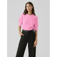 Vero Moda "VMDOFFY 2/4 O-NECK PULLOVER GA NOOS" Materialmix, regular fit