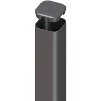 Traumgarten Zaun Zubehör Metallpfosten Anthrazit Erdverbau 7 cm x 7 cm x 240 cm