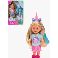 Evi love Puppe Einhorn mit Kleidung 12 cm
