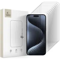 Tech-Protect Bundle Hartglas 10-Paket Iphone 15 Pro Max Klar