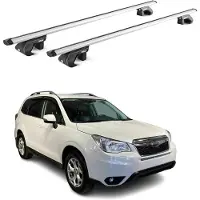 Aurilis Dachträger Grundtäger für Subaru Forester mk4 2013-2018 90kg Alu Silber 2x ABE