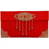 Fokelyi Glücksgeldtasche, durchsichtige Textur, exquisiter chinesischer roter Umschlag für Hochzeiten und Verlobungen