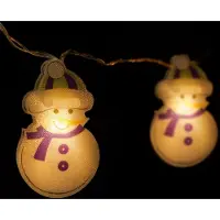 HomeShopXL LED Lichterkette - Schneemann - 10 LEDs - 1,35 Meter - Warmweiß - 2 x AA