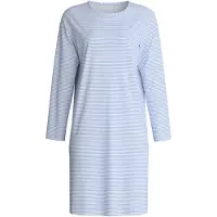 Calida Nachthemd "Lovely Nights" Langarm, Rundhals, Pure Cotton, Single Jersey, weich, atmungsaktiv