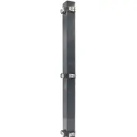 FA-Bausysteme Eckzaunpfosten Anthrazit Klemmplättchen Höhe: 630 mm
