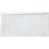 Hoesch Mineralguss-Duschwanne Muna 200x80x3cm, weiß, Solique, Antirutsch
