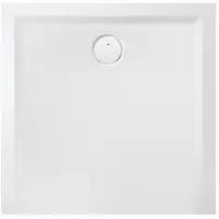 Hoesch Mineralguss-Duschwanne Muna 120x120x3cm, we ma, Solique, Antirutsch