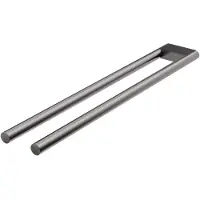 Steinberg Serie 480 Handtuchhalter, 2-armig, 450mm, Edelstahl, 4802550BGM, Farbe: Brushed Gun Metal