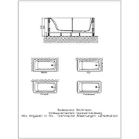 Hoesch 49521.550 Zub. Glasverkleidung Weiß Nische