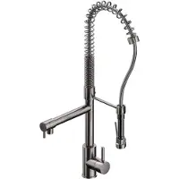 Steinberg Serie 100 Küchenarmatur, mit Handbrause, Ausladung 156mm, schwenkbar, 1001480BGM