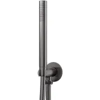 Steinberg Serie 100 Handbrausengarnitur mit integriertem Brauseanschlussbogen, Stabhandbrause, 1001670BGM
