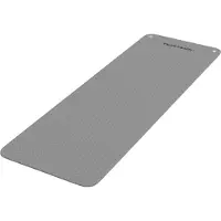 Tunturi Platinum Fitnessmatte EVA, 180 cm, Grau - 15 mm Dicke - Rutschfeste Trainingsmatte mit Aufhängeringen