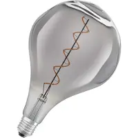 Osram Vintage 1906 LED-Lampe mit Smoke-Tönung, 4,5W, 150lm, Big Grape-Form mit 168mm Durchmesser & E27-Sockel, warmweiße Lichtfarbe, dimmbares Filament, bis zu 15.000 Stunden Lebensdauer