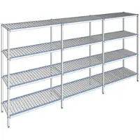 Tournus Ausstattung Regal mit herausnehmbaren Clayettes 4 Ebenen 205 x 417,8 x 50 cm - ALM4178