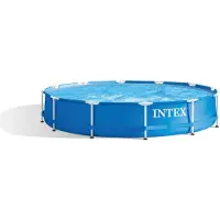 Merkloos Metallrahmen Pool 366cm x 76cm Blau