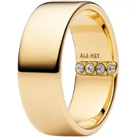 Pandora 164774C01 Damenring Breite Schiene Goldfarben