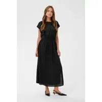 Kaffe Cocktailkleid "Damen Maxikleid KAamara", Damen, Gr. 44, N-Gr, schwarz (schwarz deep), Obermaterial: 100% Polyester PES., Kleider Cocktailkleid