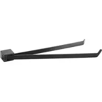 BRILLANTBAD BORGANIC BLACK Doppelhandtuchhalter Edelstahl Schwarz 445x62x42 mm für Bad & Küche >> zum Bohren