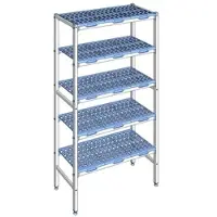 Tournus Ausstattung Regal mit herausnehmbaren Clayettes 5 Ebenen 175 x 99,2 x 40 cm - PLC0992