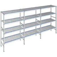 Tournus Ausstattung Regal mit herausnehmbaren Clayettes 4 Ebenen 175 x 367,4 x 40 cm - ALB3674