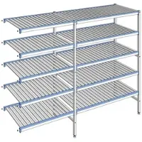 Tournus Ausstattung Regal mit herausnehmbaren Clayettes 5 Ebenen Aluminium 175 x 229.3 x 56 cm - ACI2293