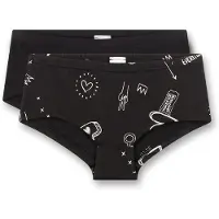 Sanetta - Kid's DP Cutbrief 349564 - Unterhose Gr 152 schwarz