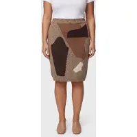 Moschino Knitted Skirt Beige Größe: 44 | Midiröcke Outlet | Damen | Braun