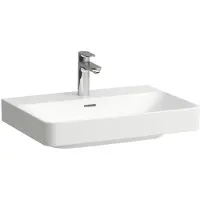 Laufen PRO X Waschtisch, 1 Hahnloch, mit Überlauf, 650x465mm, H8108640001041, Farbe: Weiß