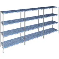 Tournus Ausstattung Verstellbares Regal mit 4 Ebenen aus Aluminium 205 x 447.8 x 50 cm - PLM4478
