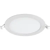 Braytron LED Panel Einbaustrahler 12W Ultraflach 26 mm Rund Warmweiß Neutralweiß Kaltweiß 3CCT 3000K-6500K 1120 lm Ø150 mm Weiß IP40