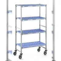 Tournus Ausstattung Regal mit 4 Ebenen aus Aluminium 175 x 437.8 x 56 cm - PLH4378R