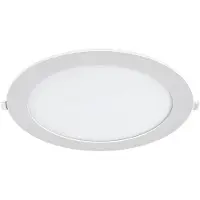Braytron LED Panel Einbaustrahler Dimmbar 18W Ultraflach 26 mm Rund Warmweiß Neutralweiß Kaltweiß 3CCT 3000K-6500K 1800 lm Ø205 mm Weiß IP40
