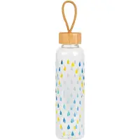 Cambridge Audio CM06991 Raindrops Glasflasche 550 ml mit Bambusdeckel