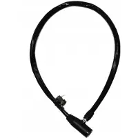 Tonyon Fahrradschloss Kabel mit Schlüssel 80 cm Schwarz
