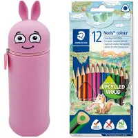 Colop MARKY Federmäppchen im Emoji-Design in Rosa, weiches und strapazierfähiges Silik