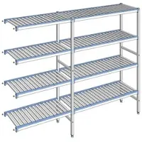 Tournus Ausstattung Regal mit herausnehmbaren Clayettes 4 Ebenen Aluminium 175 x 229.3 x 40 cm - ACB2293