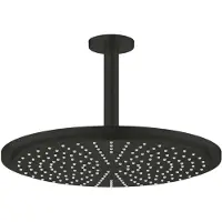 GROHE Kopfbrauseset Rainshower Cosmopolitan 310, 26067 Deckenauslass 142mm 8l matt black, 260672430 260672430
