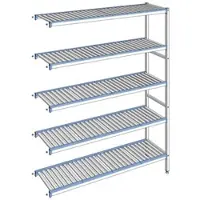 Tournus Ausstattung Regal mit herausnehmbaren Clayettes 5 Ebenen Aluminium 205 x 165.3 x 40 cm - ACK1653