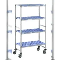 Tournus Ausstattung Fahrbares Regal mit herausnehmbaren Regalböden 5 Ebenen 175 x 491,4 x 50 cm - PLF4914R