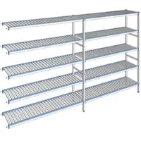 Tournus Ausstattung Regal mit herausnehmbaren Clayettes 5 Ebenen Aluminium 205 x 349.9 x 40 cm - ACK3499
